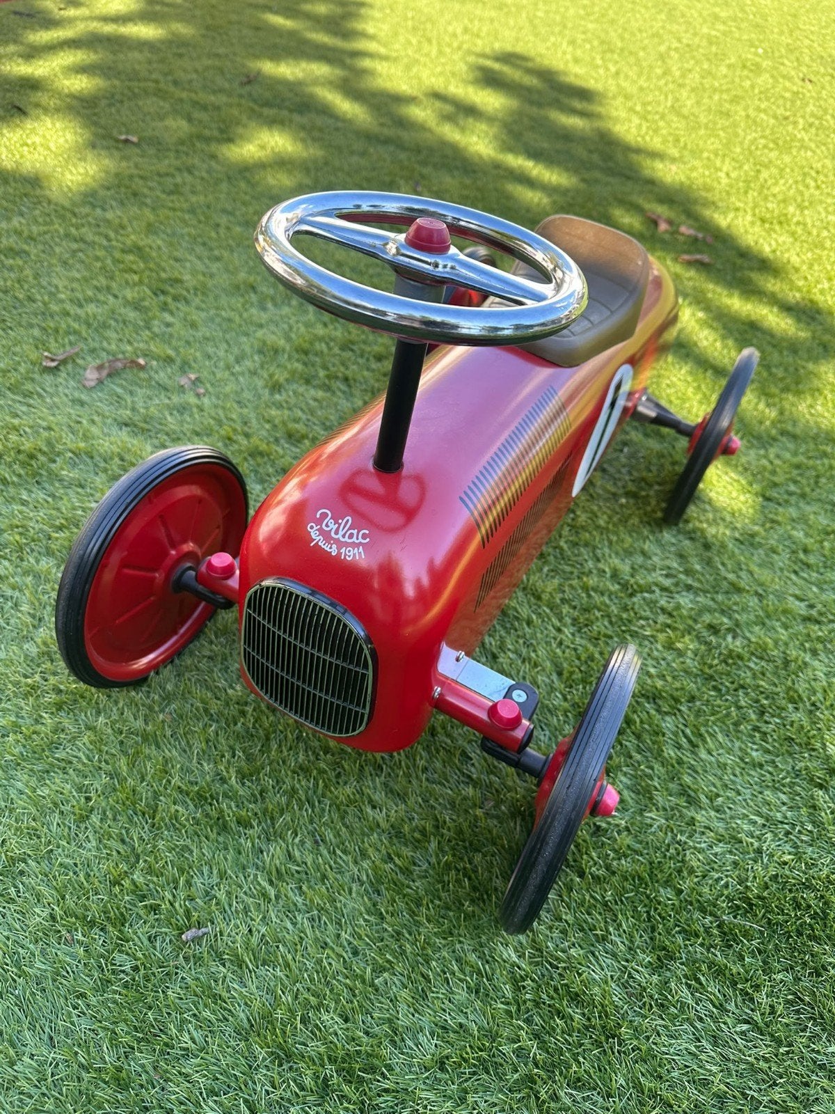 Vilac Loopauto Rood - Vintage Raceauto voor Kinderen, Ophalen, Zo goed als nieuw, Loopvoertuig