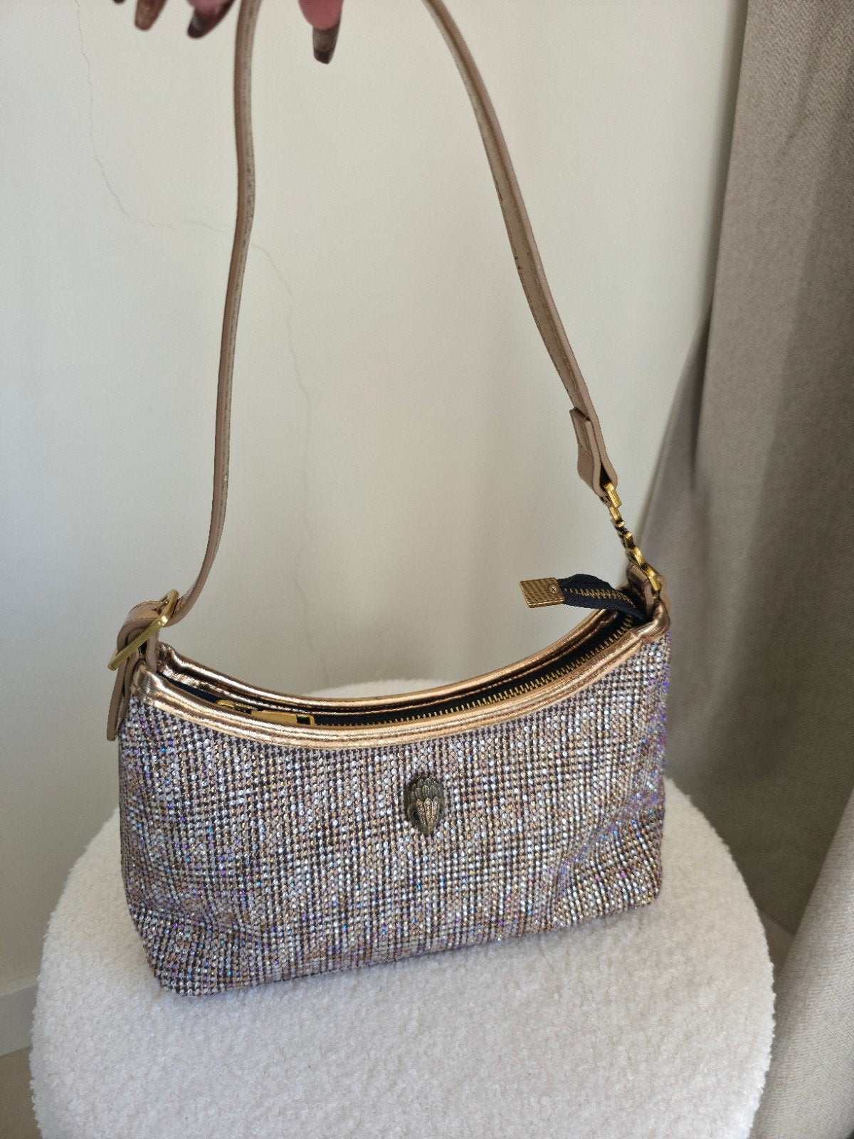 Kurt Geiger London Schoudertasje met glitters, Ophalen of Verzenden, Nieuw, Overige kleuren, Schoudertasje