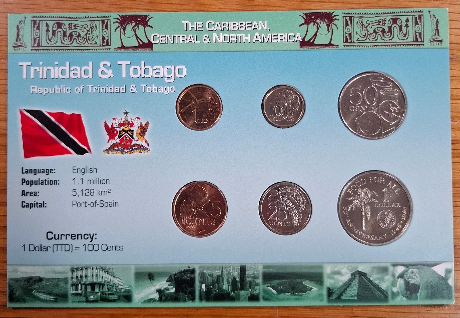 127# Coins of the World muntset Trinidad en Tobago, Ophalen of Verzenden, Midden-Amerika