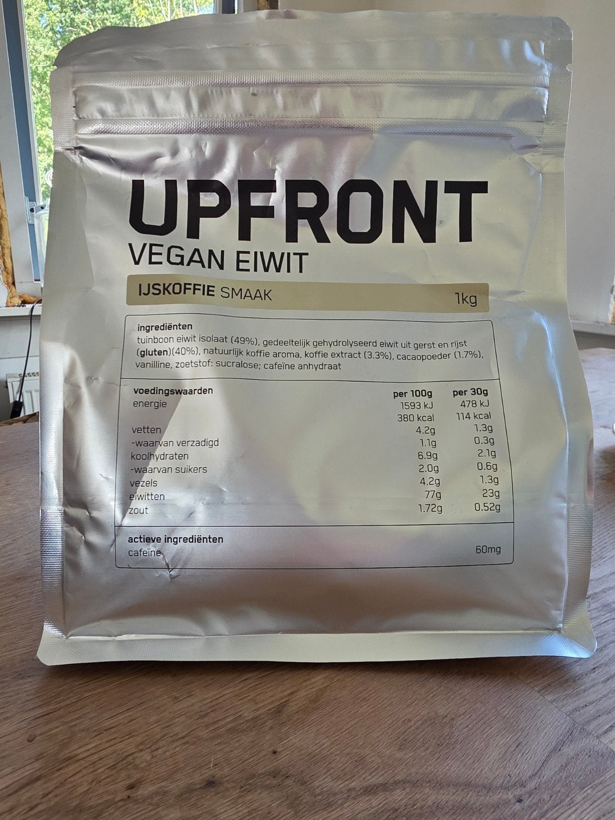 Upfront Vegan Eiwit IJskoffie Smaak 1kg - Nieuw, Ophalen of Verzenden, Nieuw, Poeder of Drank