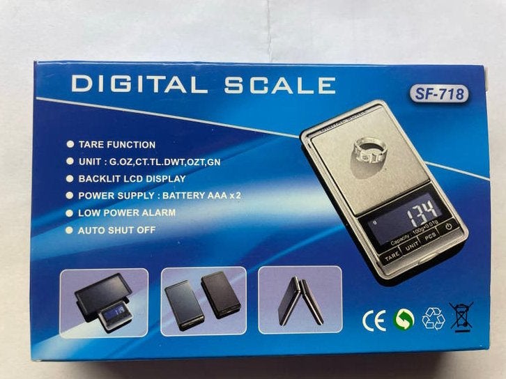 Digitale precisie weegschaal SF-718 (100g/0.01g), Witgoed en Apparatuur, Weegschalen, Minder dan 10 kg, Verzenden, Nieuw, Digitaal