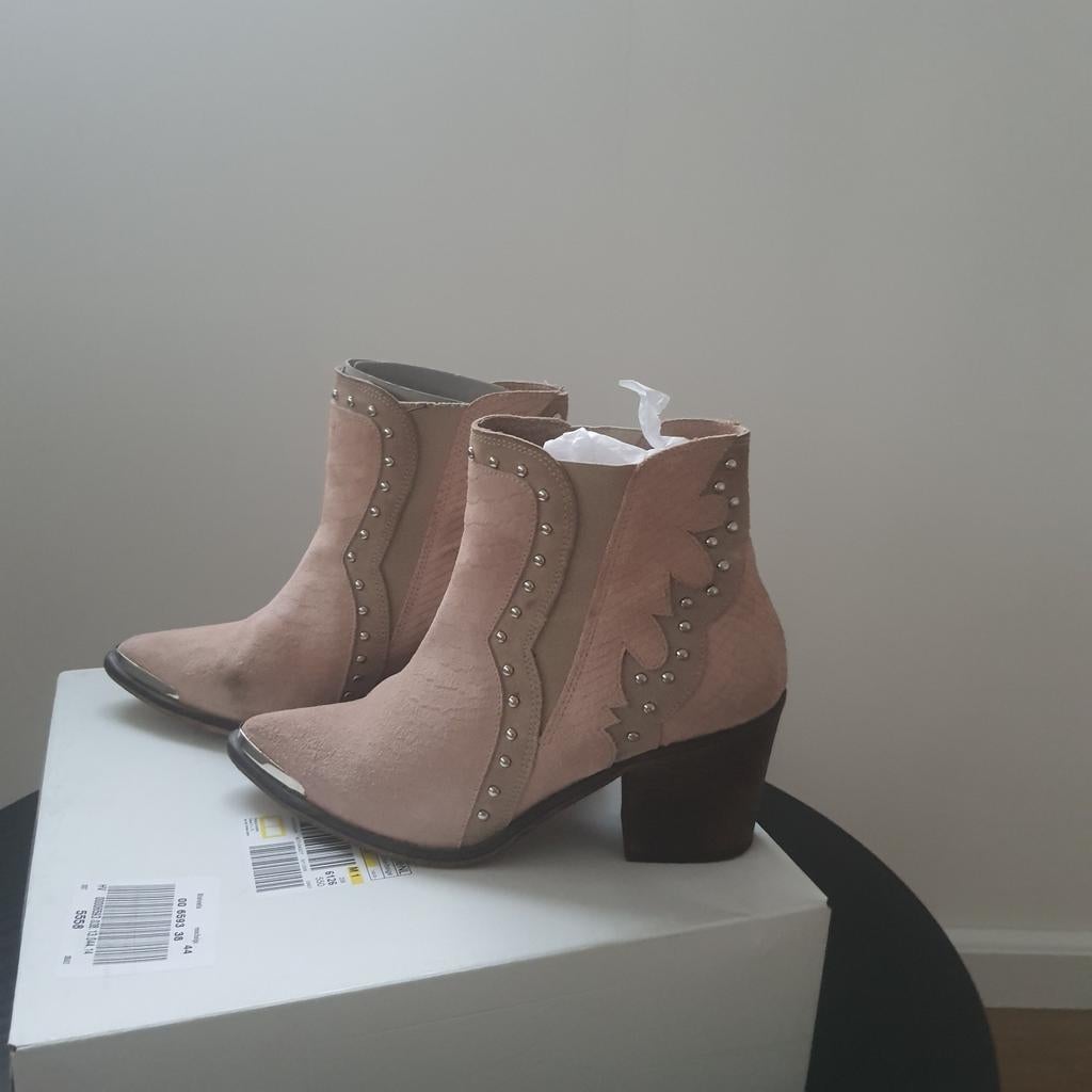 Mooie roze laarsjes maat 38, Ophalen, Lage of Enkellaarzen, Zo goed als nieuw, Roze