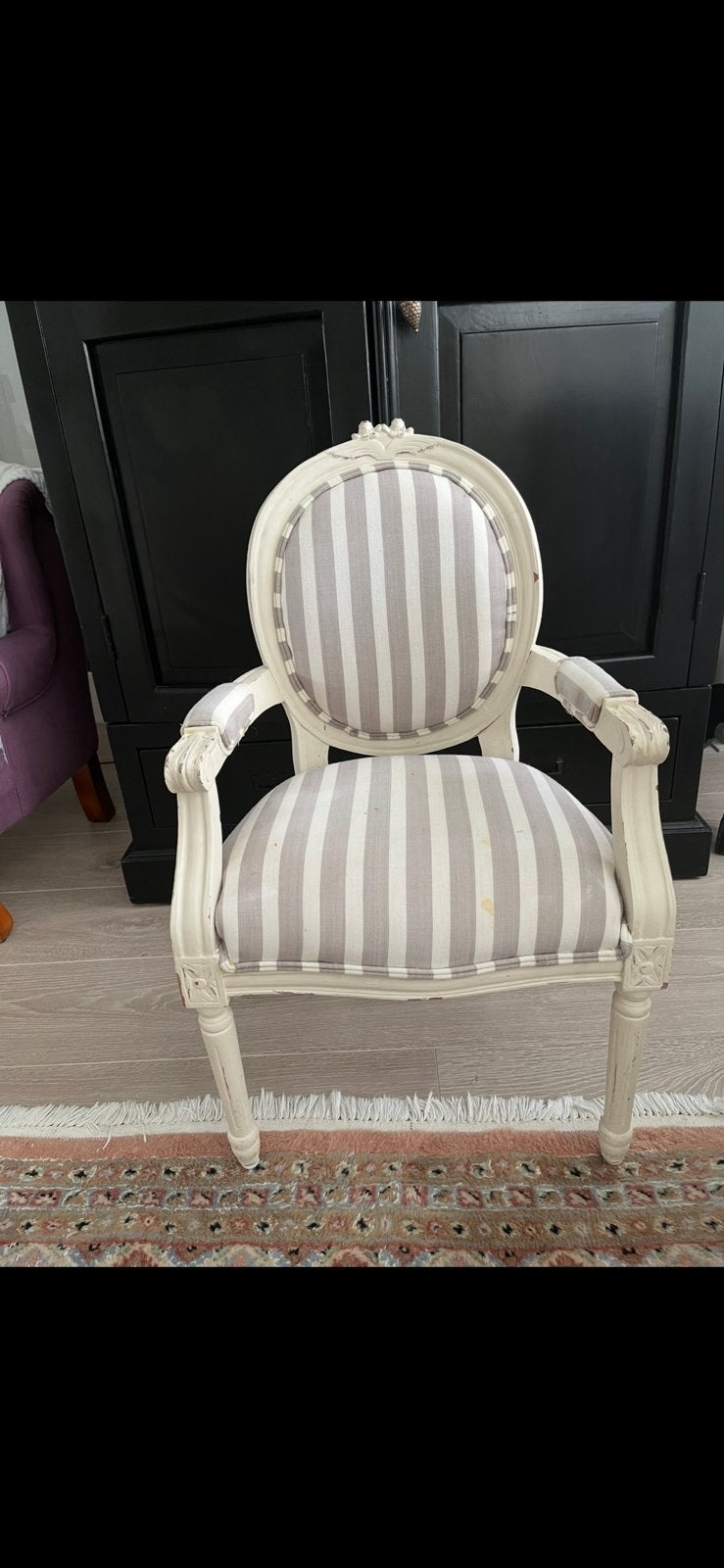 Kinderstoeltje hout en stof Laura Ashley Brocante, Ophalen, Gebruikt, Overige typen