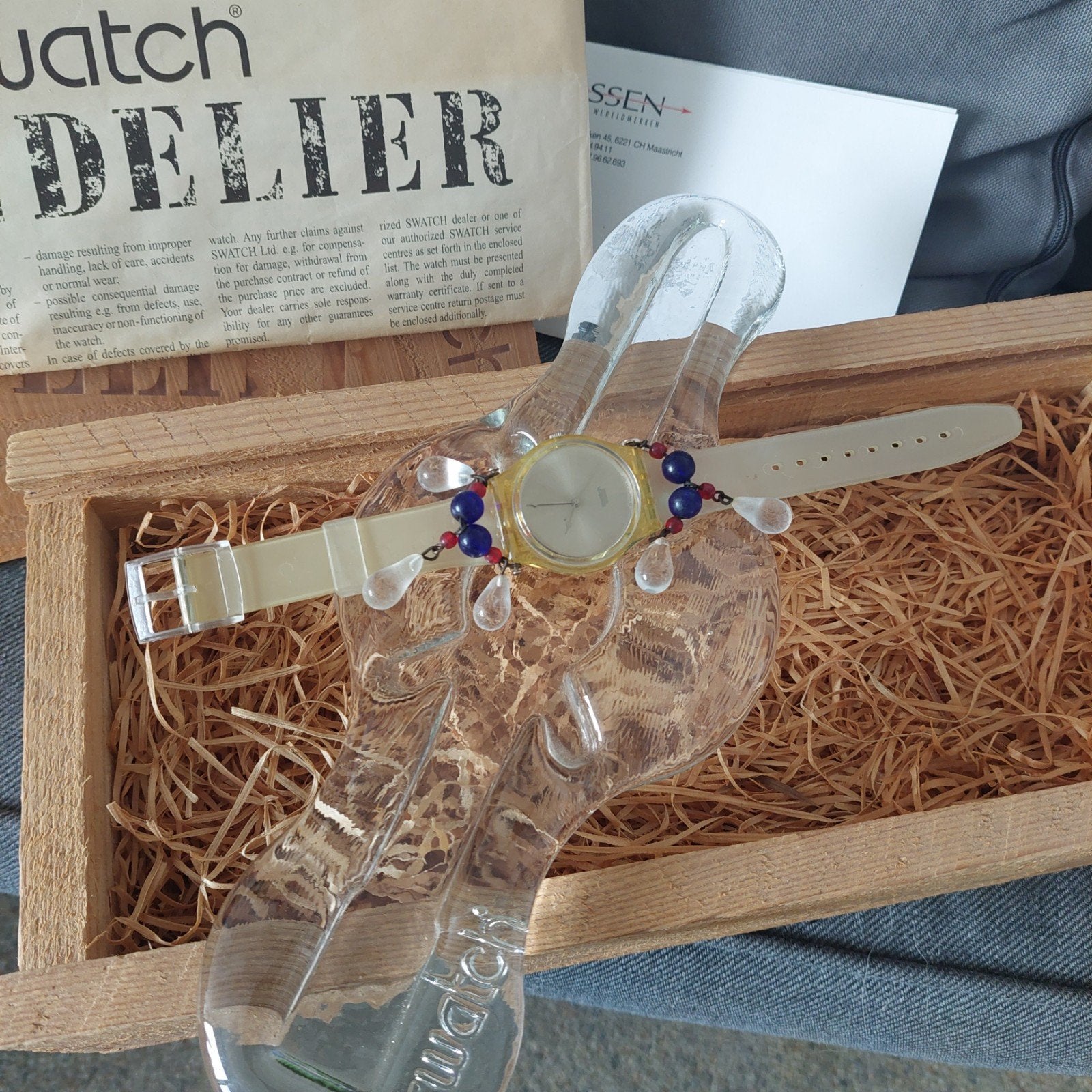 Swatch Chandelier Kerstuitgave 1992 - Zeer Zeldzaam, Overige materialen, Met bandje, Polshorloge, 1960 of later