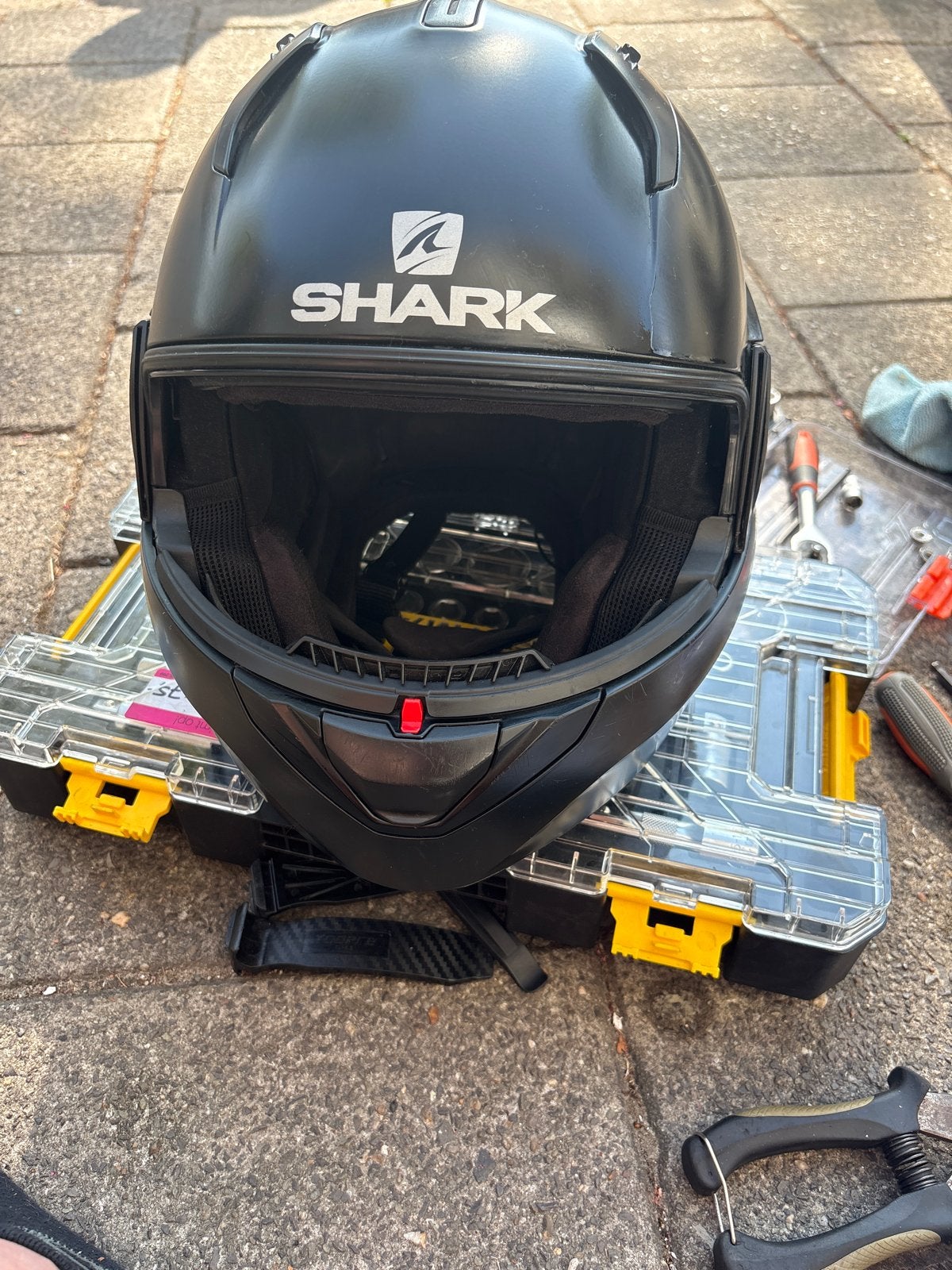 Shark Systeemhelm - Mat Zwart - Maat XL, Ophalen, Systeemhelm, Heren, Shark