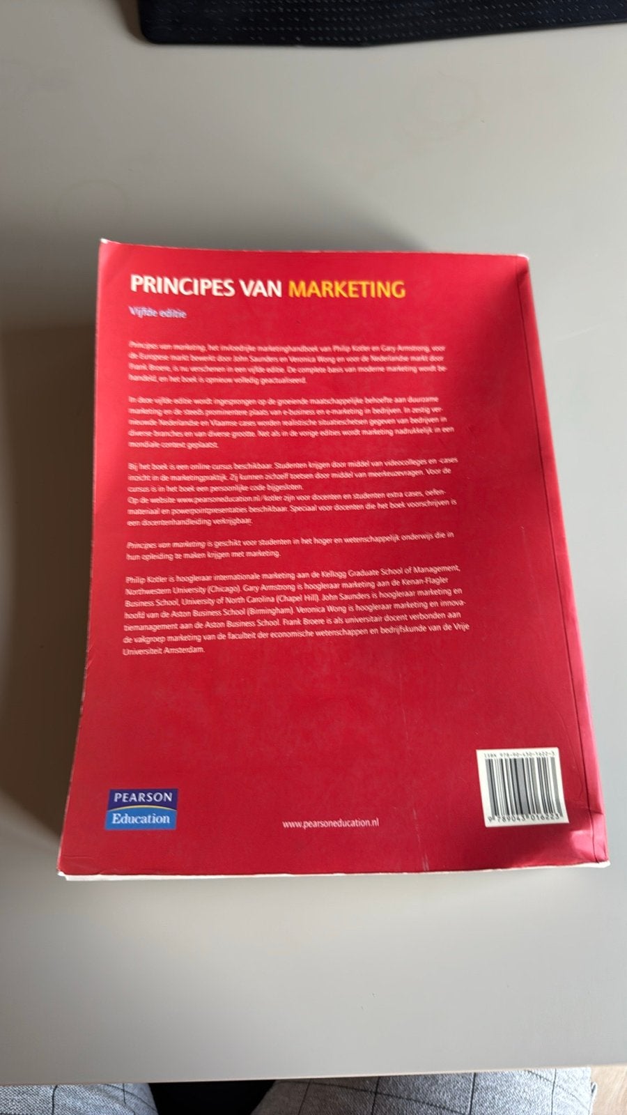 Principes van Marketing - Vijfde editie (Kotler), Boeken, Ophalen of Verzenden, Gamma, Zo goed als nieuw, HBO