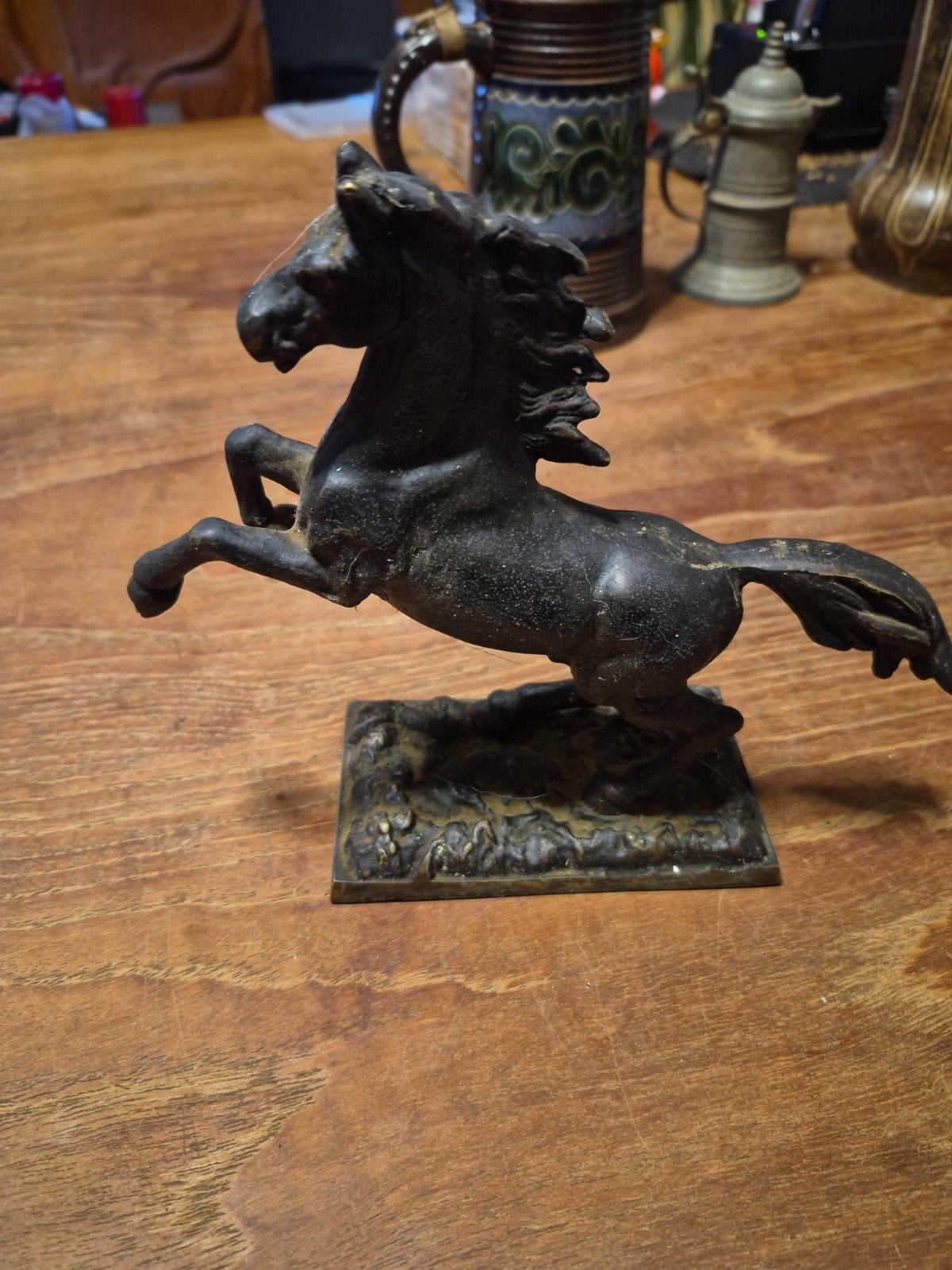 Antiek bronzen paard beeldje, Ophalen