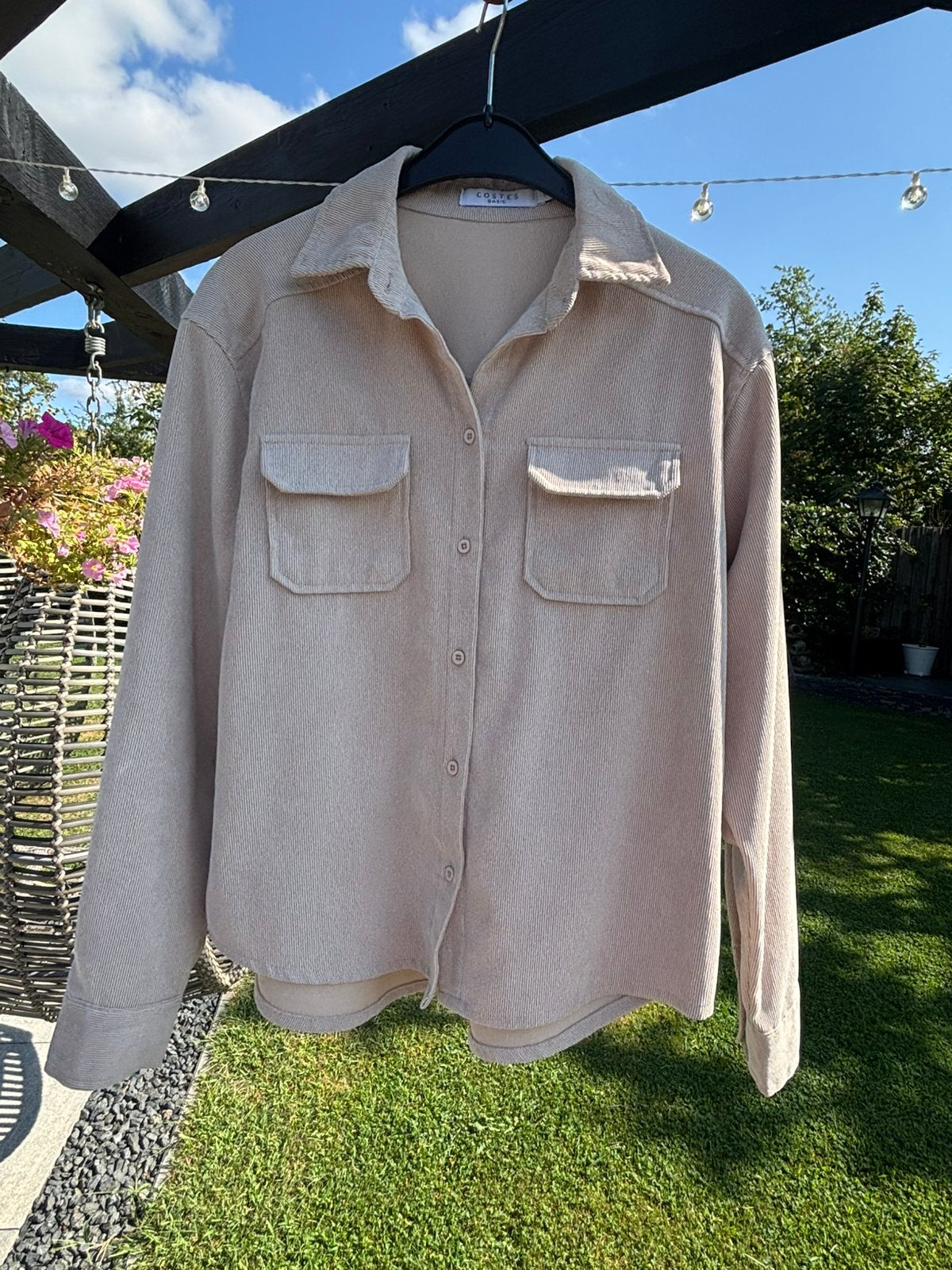 Blouse / jasje Costes maat S, Kleding | Dames, Ophalen of Verzenden, Zo goed als nieuw, Maat 36 (S), Beige