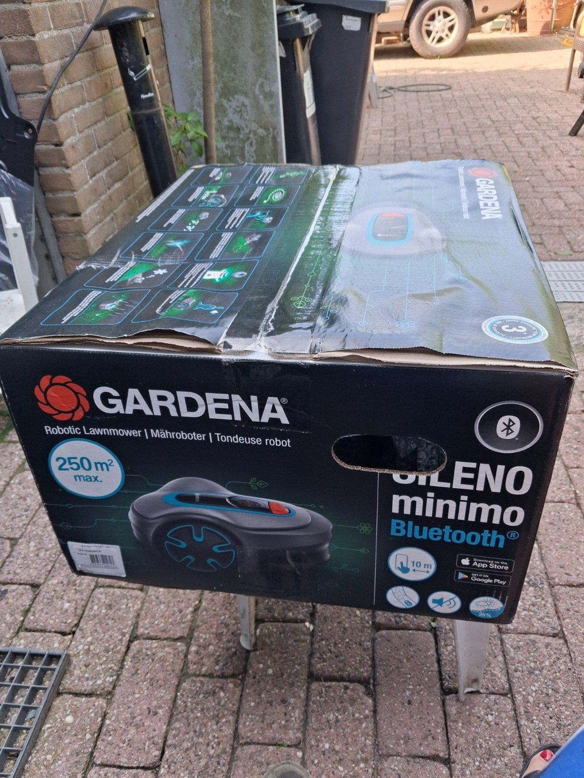 Gardena Sileno minimo robotmaaier 250m² Bluetooth, Tuin en Terras, Robotmaaiers, Ophalen of Verzenden