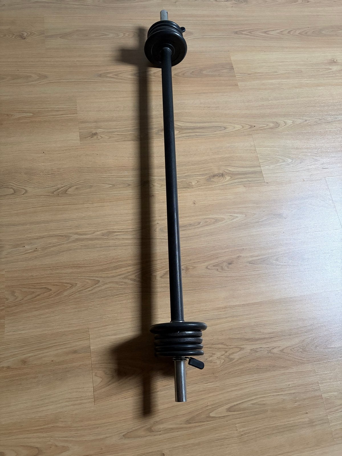 Complete barbell set voor (Bodypump) home work out, Ophalen, Gebruikt, Halterset