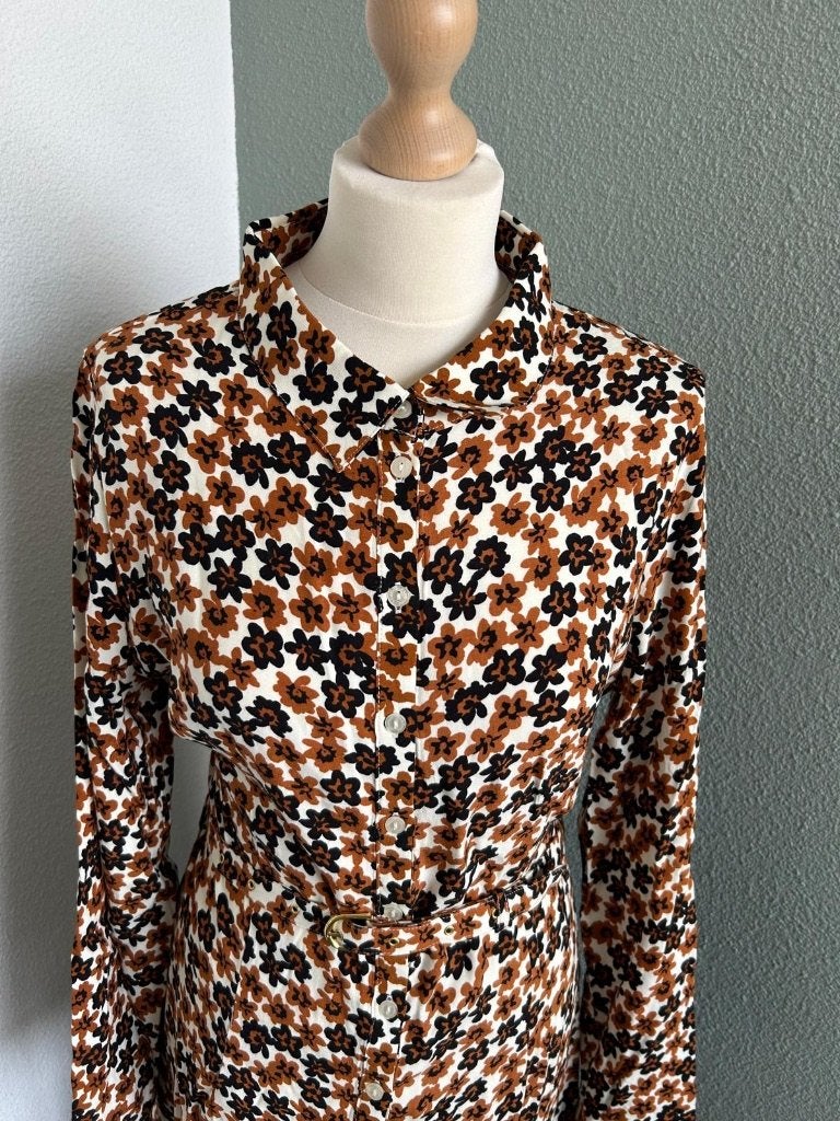 Fabienne Chapot maat 42 NIEUW Hayley dress 187, Bruin, Maat 42/44 (L), Nieuw, Ophalen of Verzenden