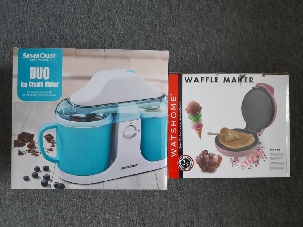 Ice cream maker & wafel maker, Witgoed en Apparatuur, IJsmachines, Ophalen of Verzenden, Nieuw