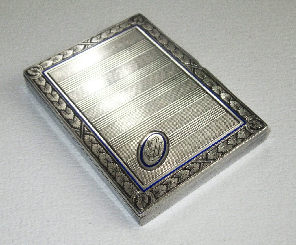 Art Deco Zilveren 900 sigarettendoos van de jaren 30., Ophalen of Verzenden, Zilver