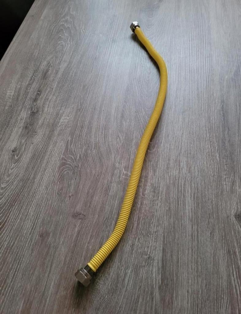 Gasslang geel - Flexibele aansluiting voor gasapparaten, Minder dan 85 cm, Nieuw, Vrijstaand, 4 kookzones