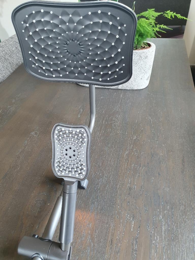 Regendouche Gun Metal extra handdouche Grote Hoofd douche, Ophalen of Verzenden, Nieuw, Rvs, Douche