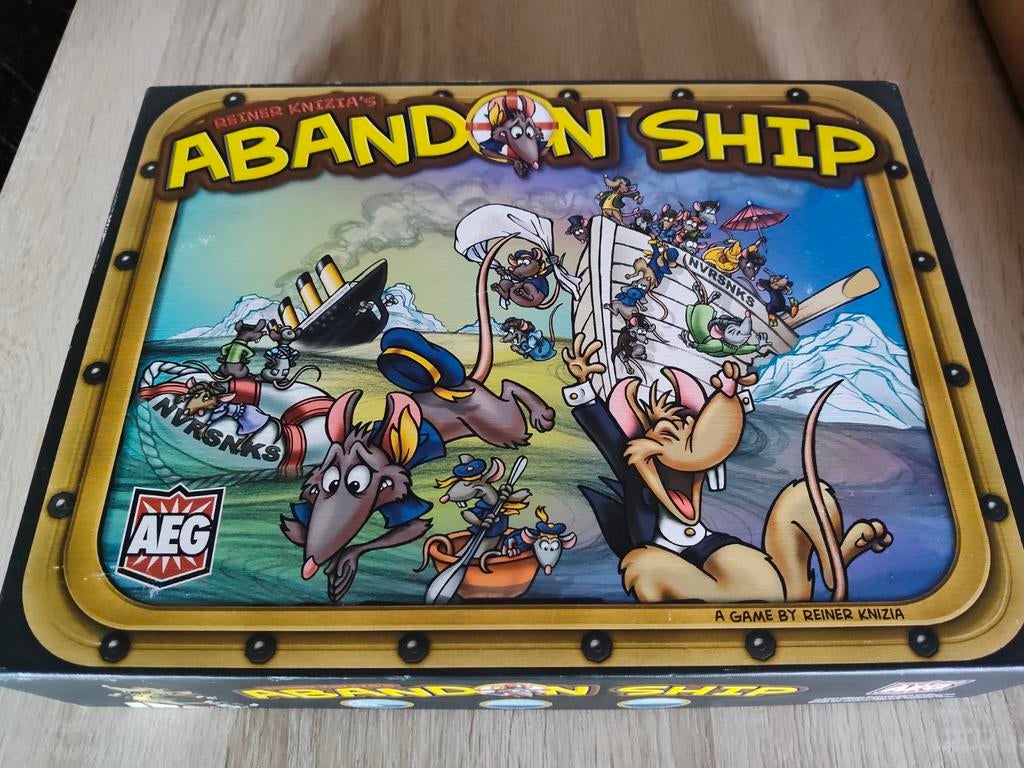 Abandon Ship - Reiner Knizia's bordspel, Vijf spelers of meer, Ophalen of Verzenden, Zo goed als nieuw, AEG