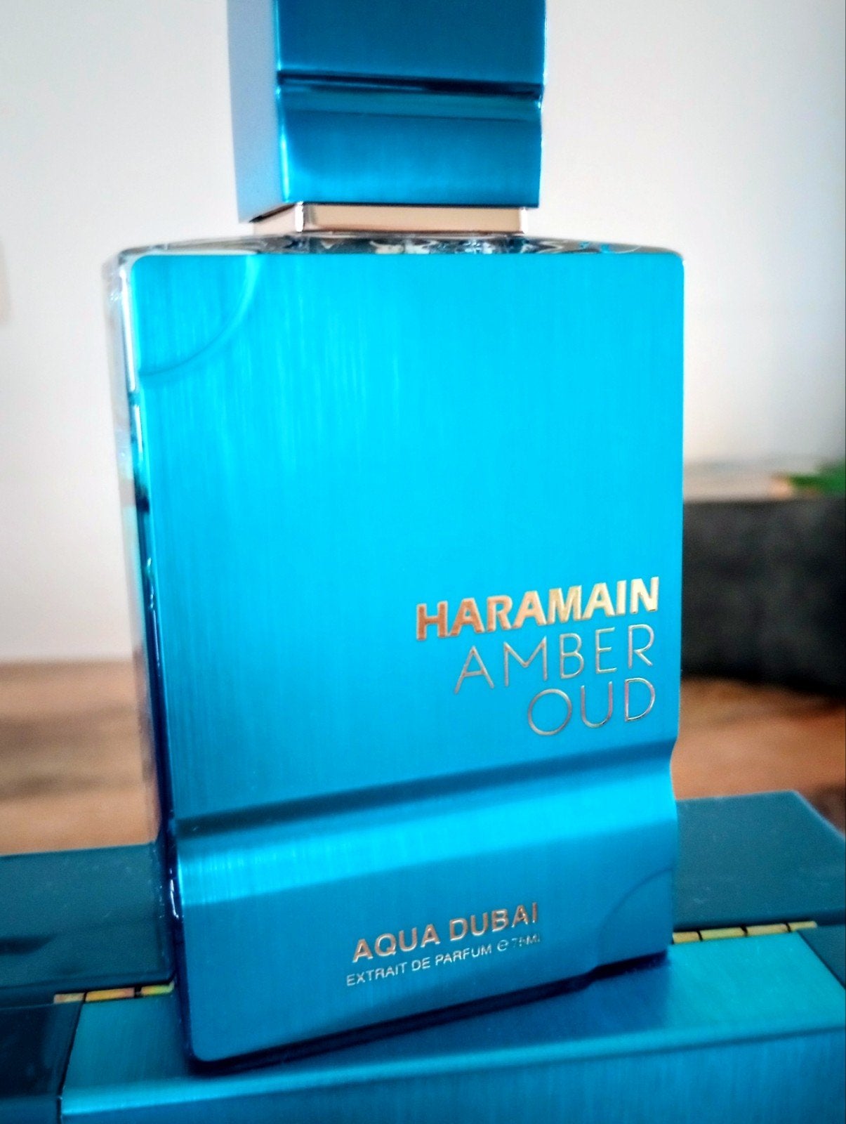 Al Haramain Amber Oud Aqua Dubai 75ml (ca. 60ml over), Ophalen of Verzenden, Gebruikt