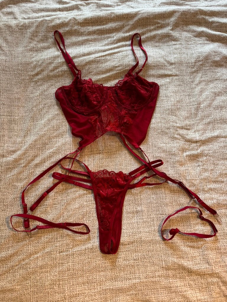 Ondergoed lingerie set, Verzenden, Zwart