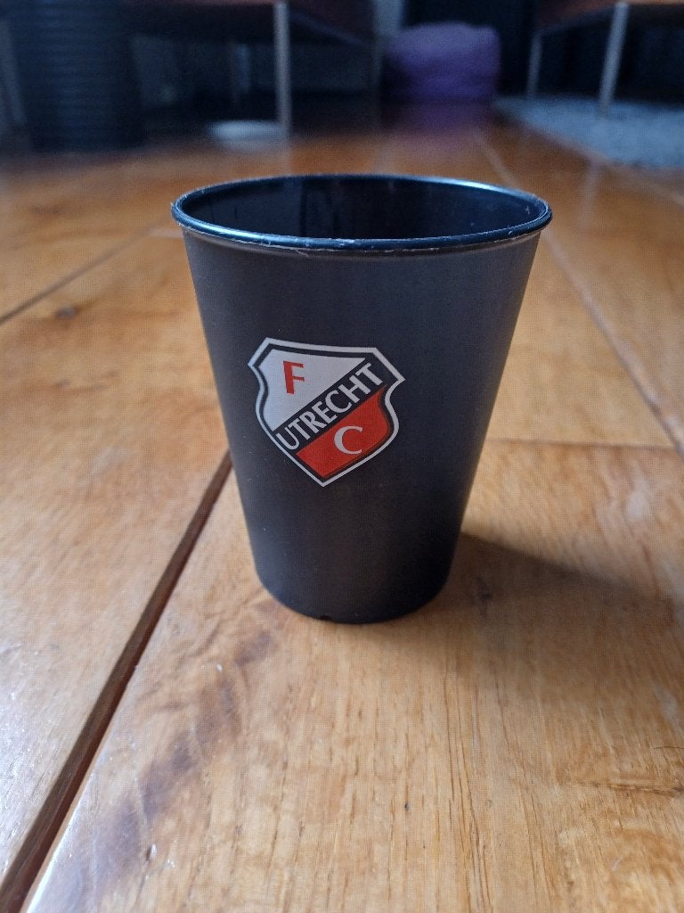 Hard plastic beker FC Utrecht - nieuw, Ophalen of Verzenden, Nieuw, F.C. Utrecht, Overige typen