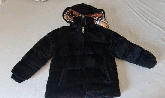 B*rberry winterjas maat 7-8, Kinderen en Baby's, Kinderkleding | Maat 116, Ophalen of Verzenden, Zo goed als nieuw, Meisje, Jas