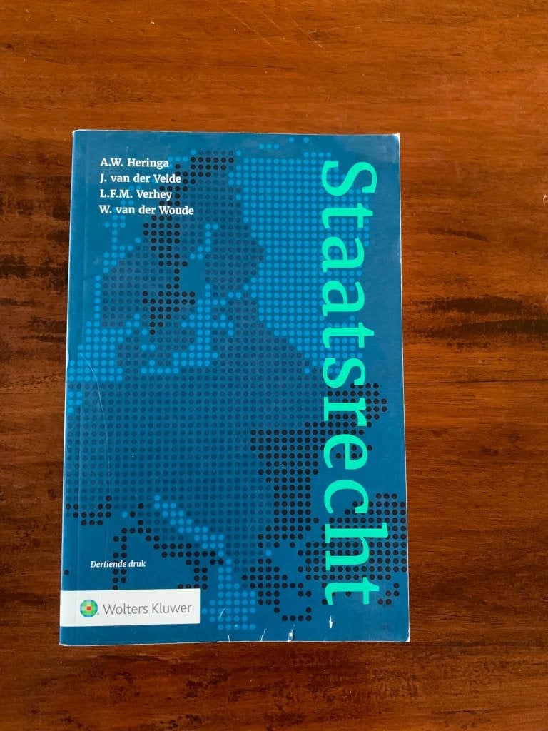 Staatsrecht, Gelezen, Ophalen of Verzenden, WO, Wolters Kluwer