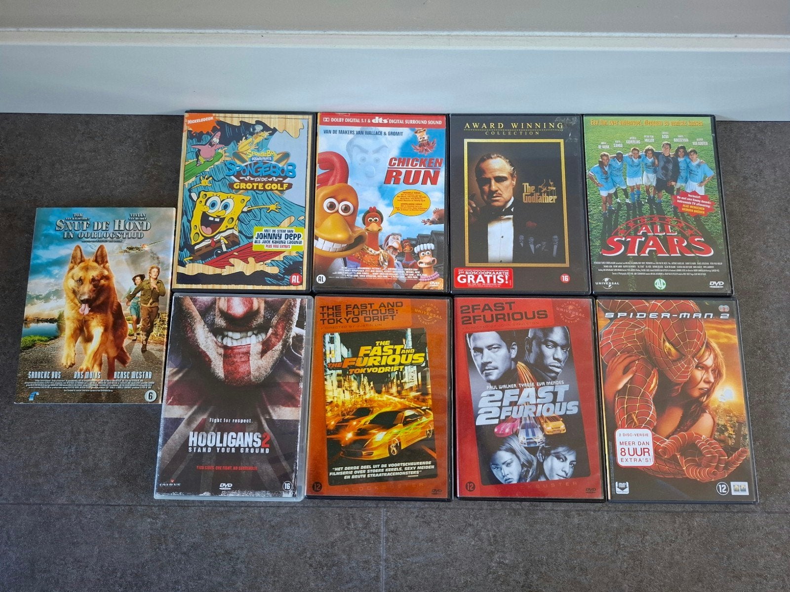 DVD collectie: o.a. The Godfather, Fast & Furious, Spider-Ma, Inclusief doosje, Nederlands, Ophalen of Verzenden, Zo goed als nieuw