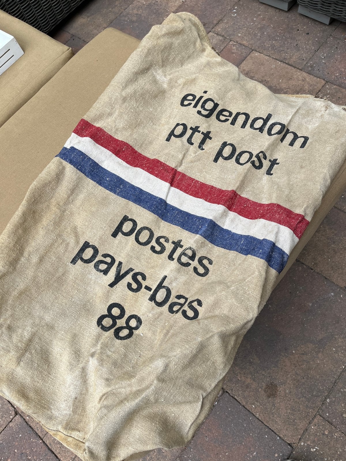 Vintage PTT Post zak - Postes Pays-Bas 88, Antiek en Kunst, Ophalen of Verzenden