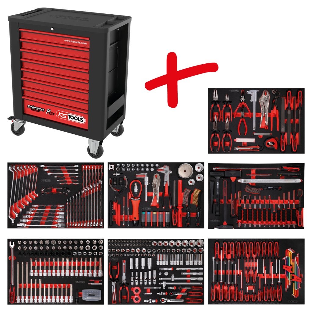 Ks Tools gereedschapswagen P15 met 397 delige set, Duitsland, Info@kstools.com, Nieuw, Ophalen of Verzenden