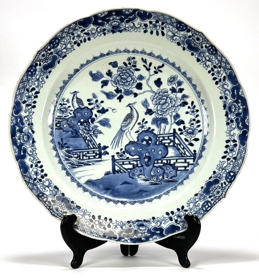 44. Bord met pauwen en bloemen - Qing-dynastie, ca. 1700, Ophalen