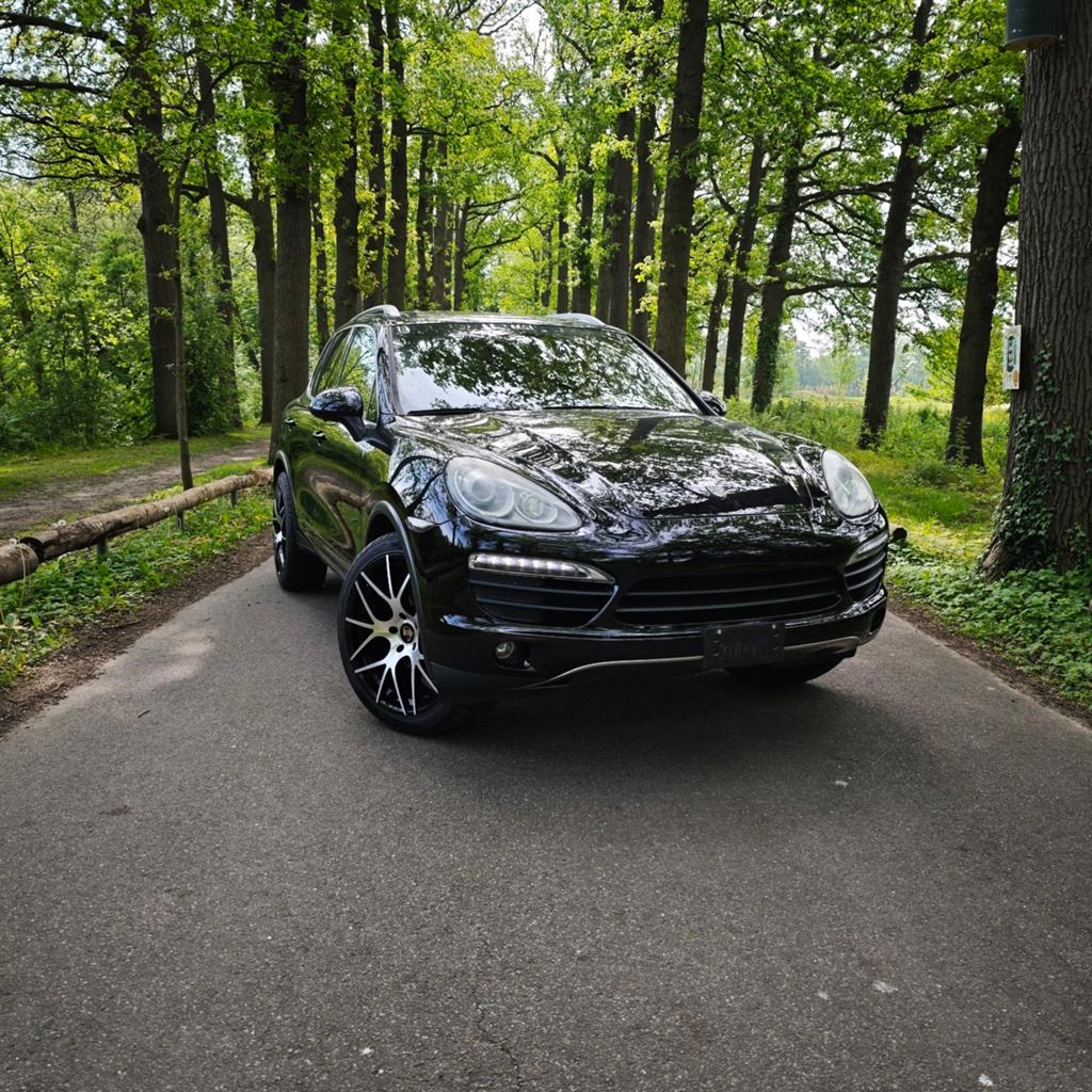 Porsche Cayenne 4.8 V8 S Zwart Youngtimer 400pk Dak AWD, Auto's, Automaat, 4800 cc, Zwart, Leder