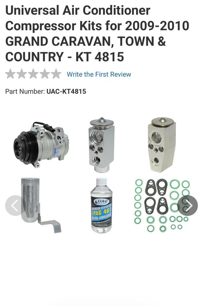 Complete set aircopomp Chrysler Town & Country 2008-2010 ea, Ophalen, Nieuw, Chrysler