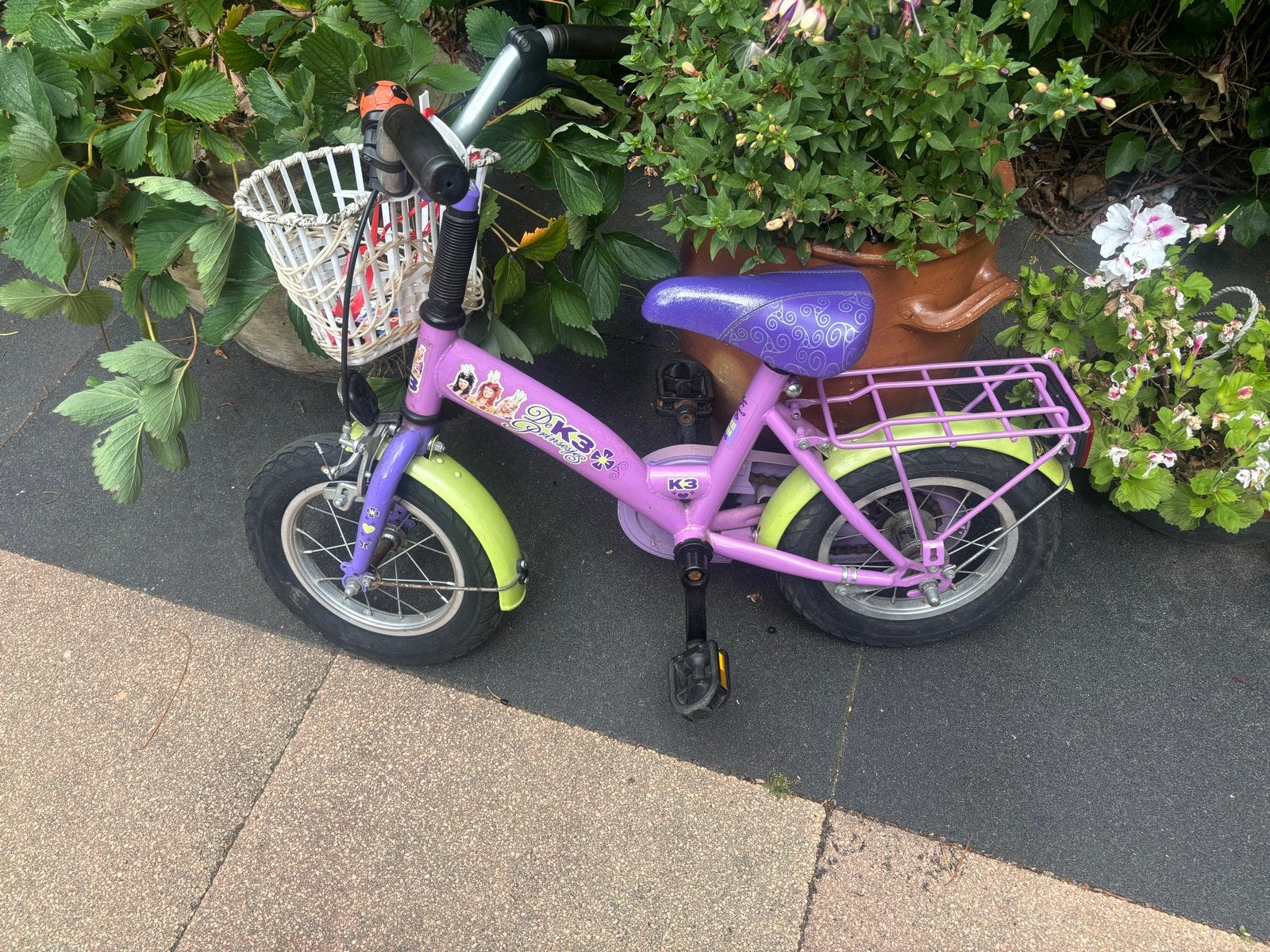 Leuk K3 fietsje voor kinderen van 2-4 jaar 12.5 inch, Ophalen, Gebruikt, Velgrem, Minder dan 16 inch
