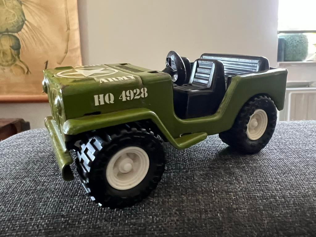 Willy Jeep WW2 Buddy L Japan blikken speelgoed 1976, Antiek en Kunst, Antiek | Speelgoed, Ophalen of Verzenden
