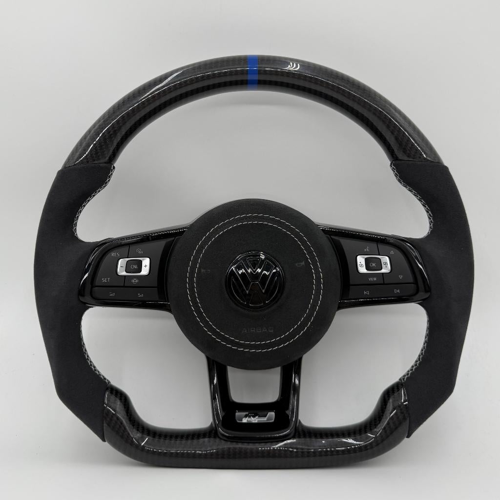 Volkswagen alcantara carbon stuur Golf R GTI Polo upgrade, Ophalen of Verzenden, ., ., .