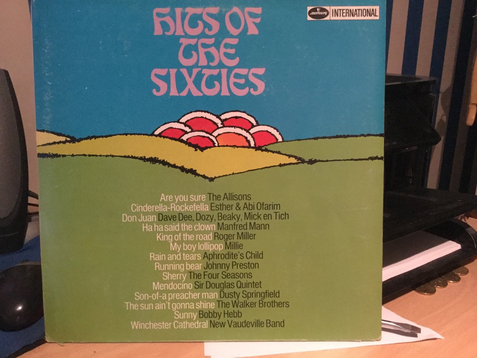 Hits of the sixties. Topvinyl origineel Mercury label., Cd's en Dvd's, Ophalen of Verzenden, Zo goed als nieuw