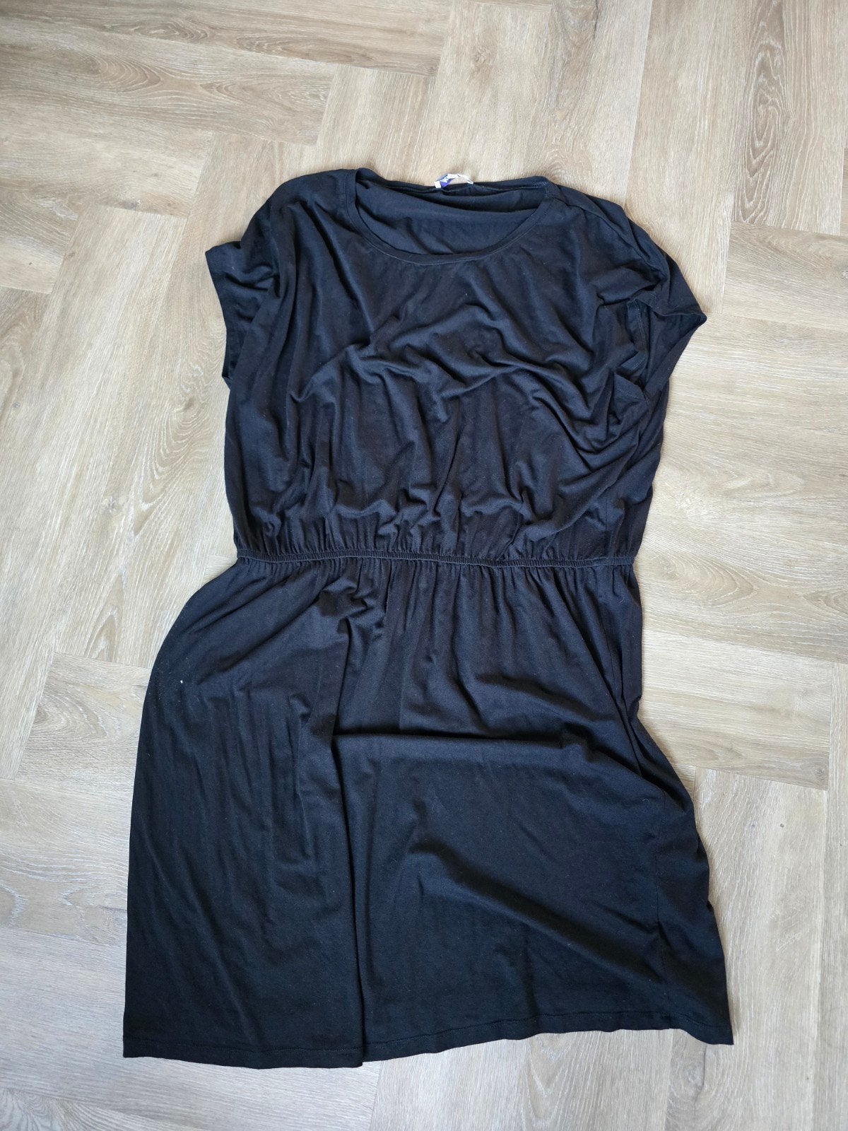 Zwarte zomerjurk Miss Etam maat 52, Ophalen, Zwart, Jurk