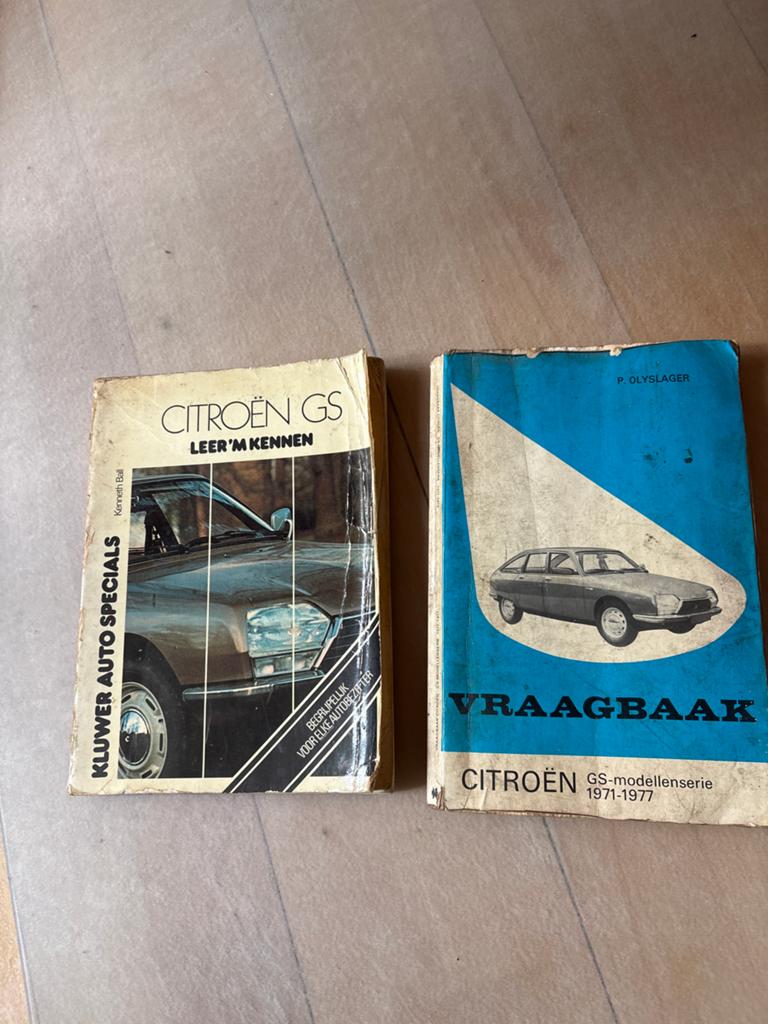 Citroën GS Boeken: Leer 'm Kennen & Vraagbaak (1971-1977), Ophalen of Verzenden, Gelezen, Citroën