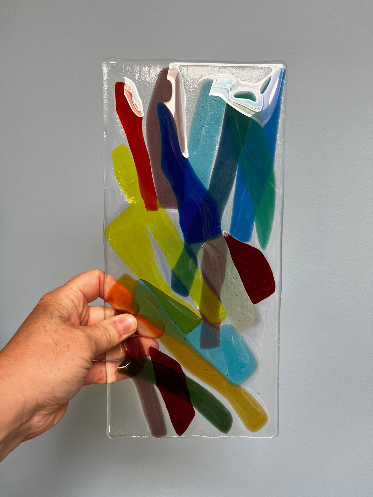 Glazen raamdecoratie, Ophalen