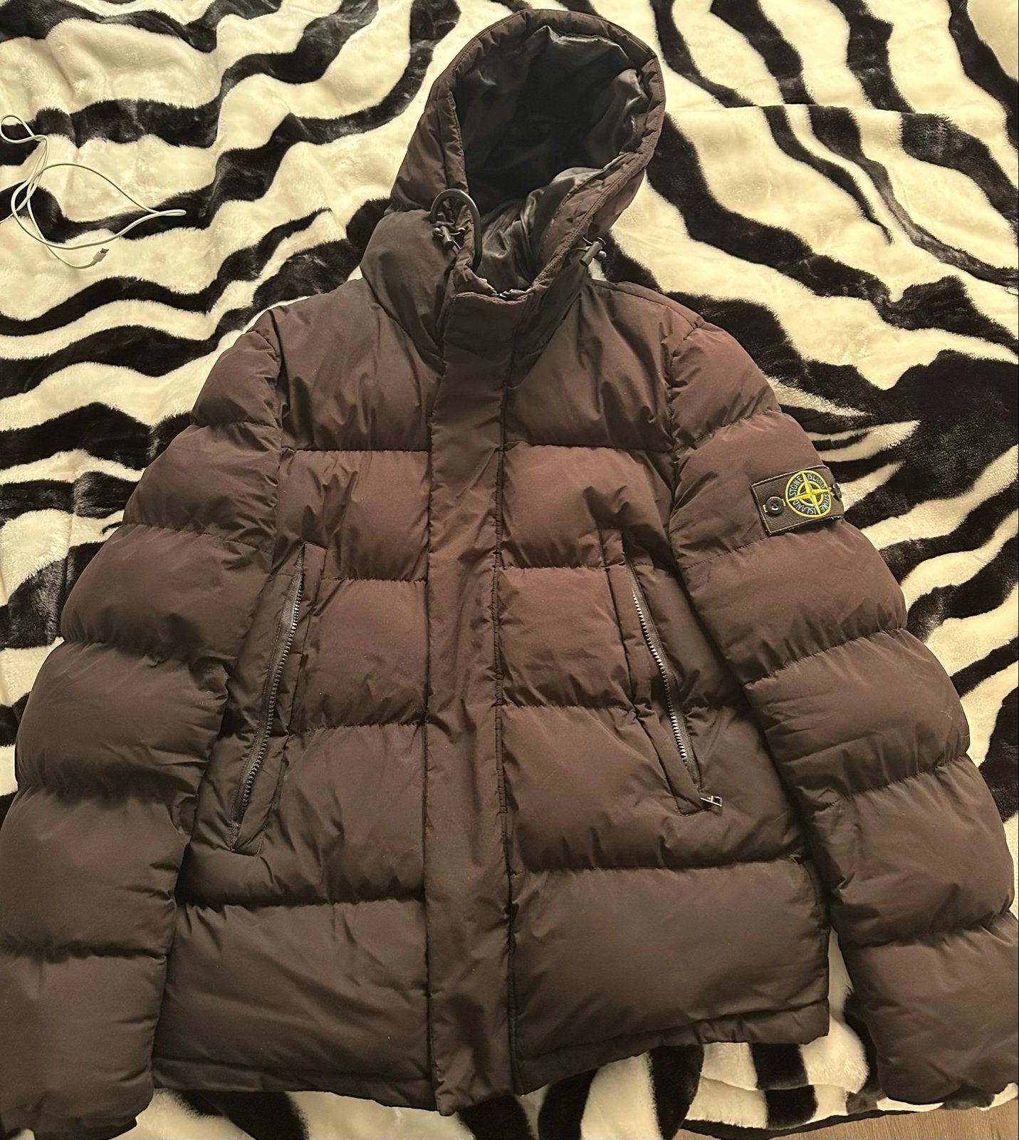 Stone Island Jas Zwart Maat M, Kleding | Heren, Ophalen of Verzenden, Nieuw, Maat 48/50 (M), Zwart