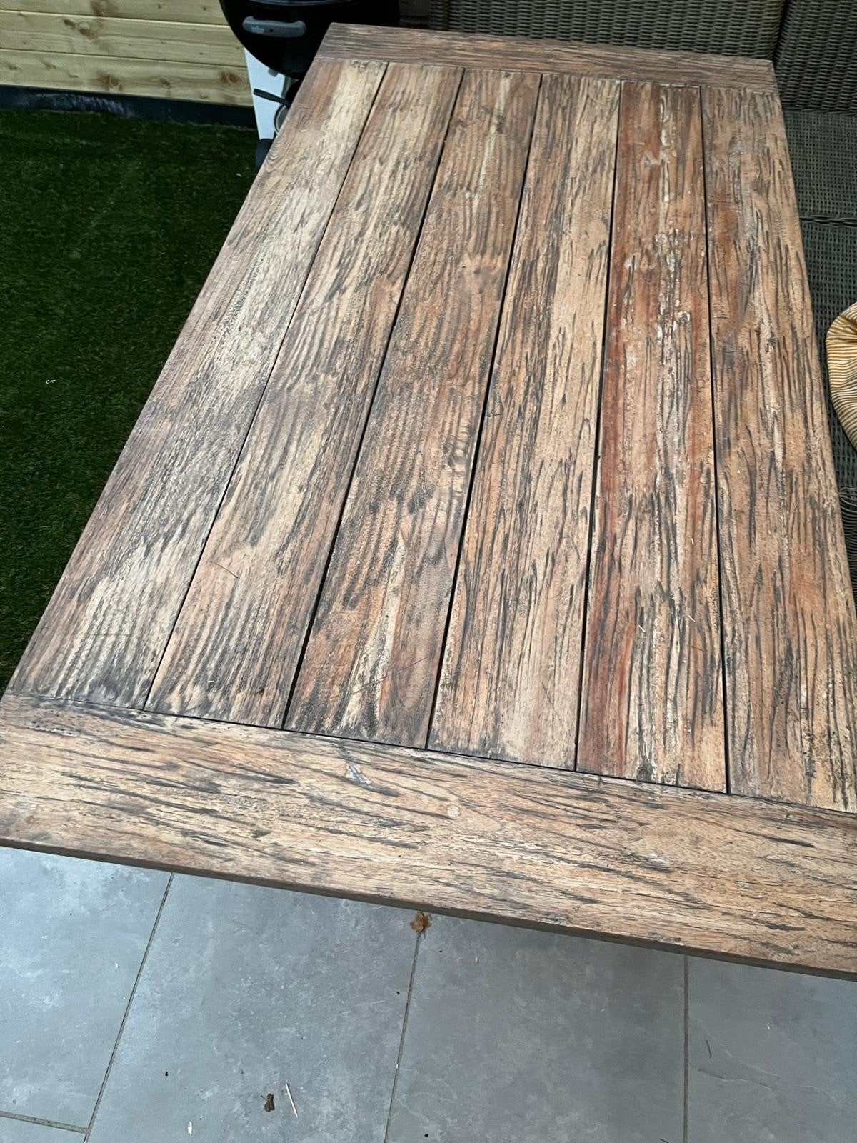 Foto 3 van houten tuintafel 170cm90cm80cm (lbh)