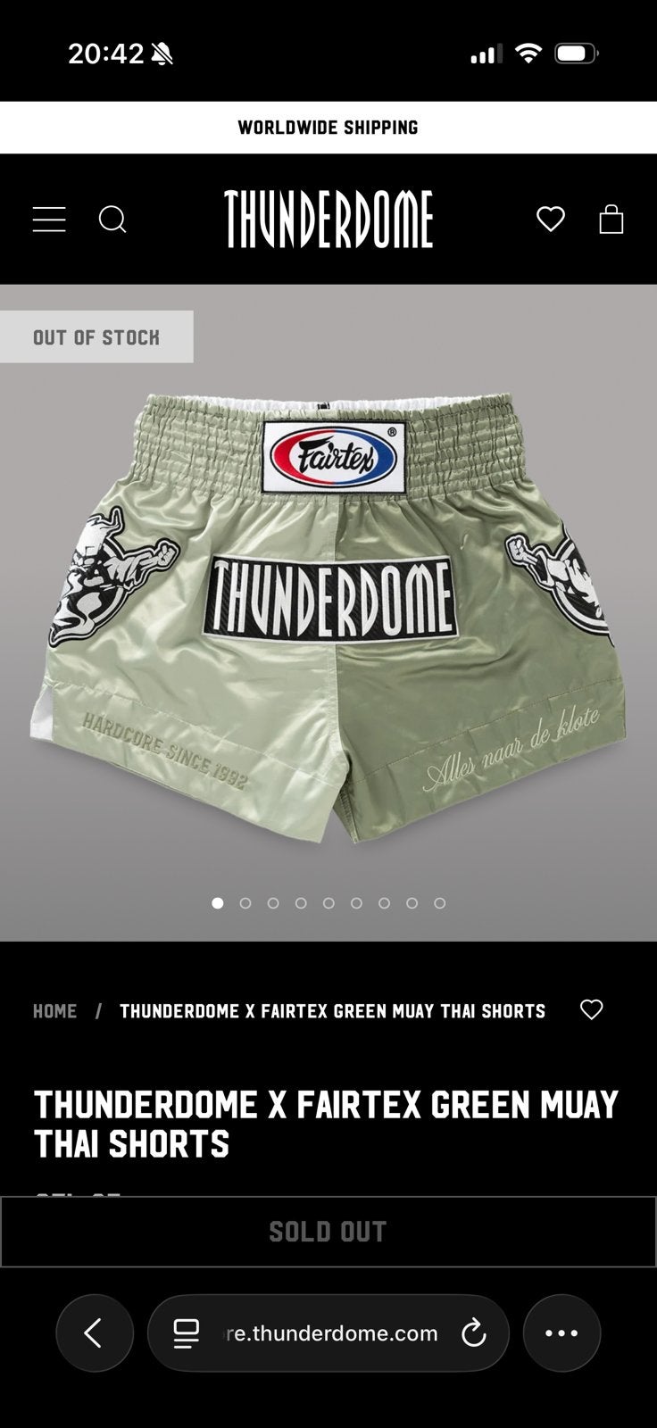 Thunderdome Fairtex Kickbox broek, Overige, Nieuw, Vechtsportkleding, Maat M