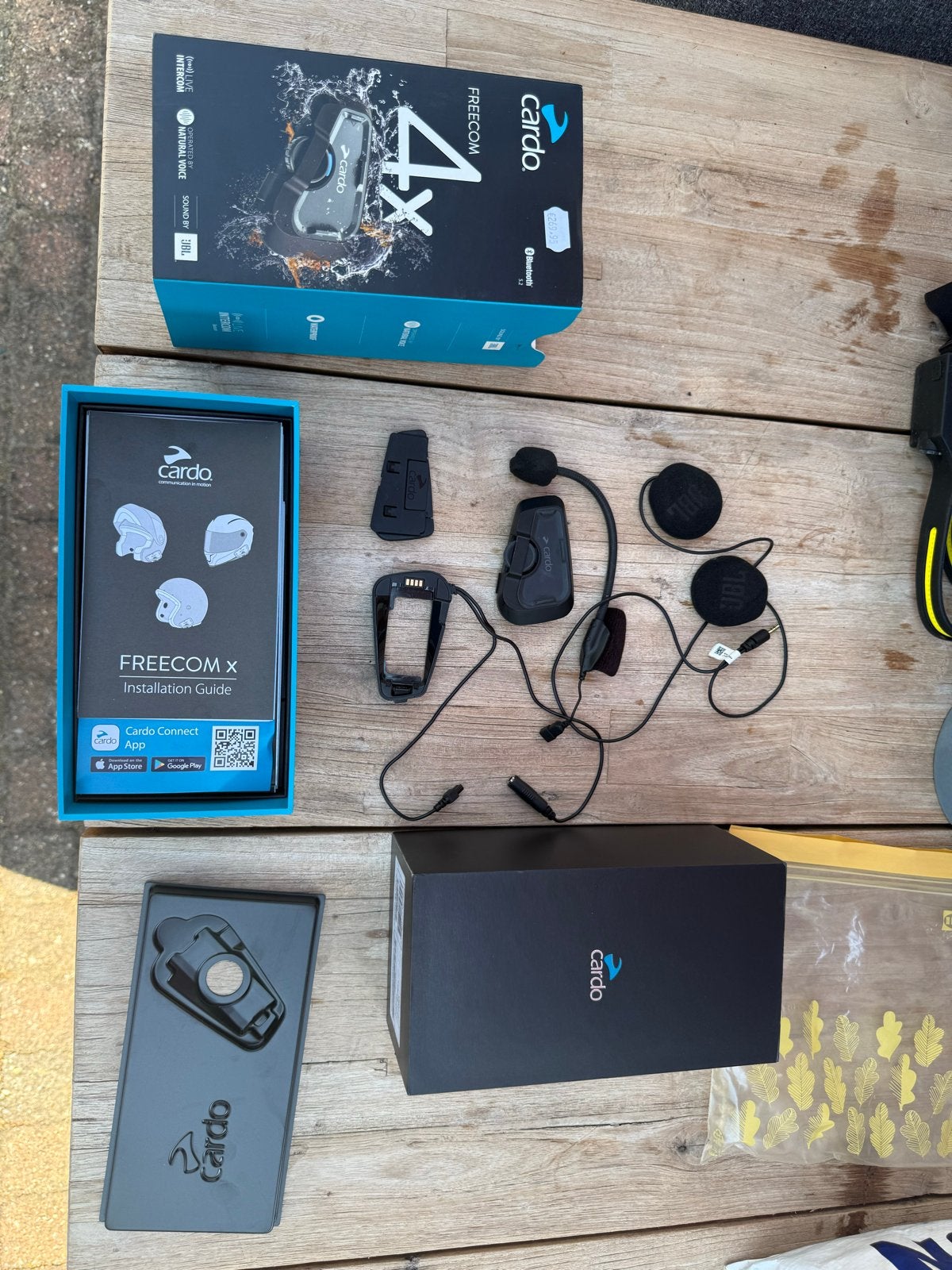 2st Cardo Freecom 4x Bluetooth Communicatiesysteem, Overige merken, Heren, Tweedehands, Overige typen