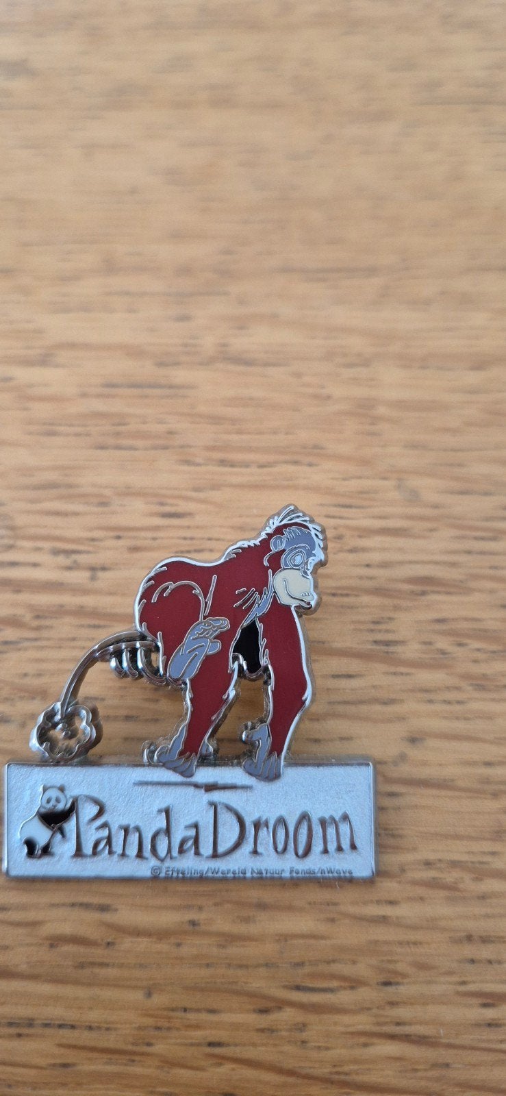 PandaDroom Efteling Pin Orang-oetan, Verzamelen, Ophalen of Verzenden, Zo goed als nieuw, Button of Speldje