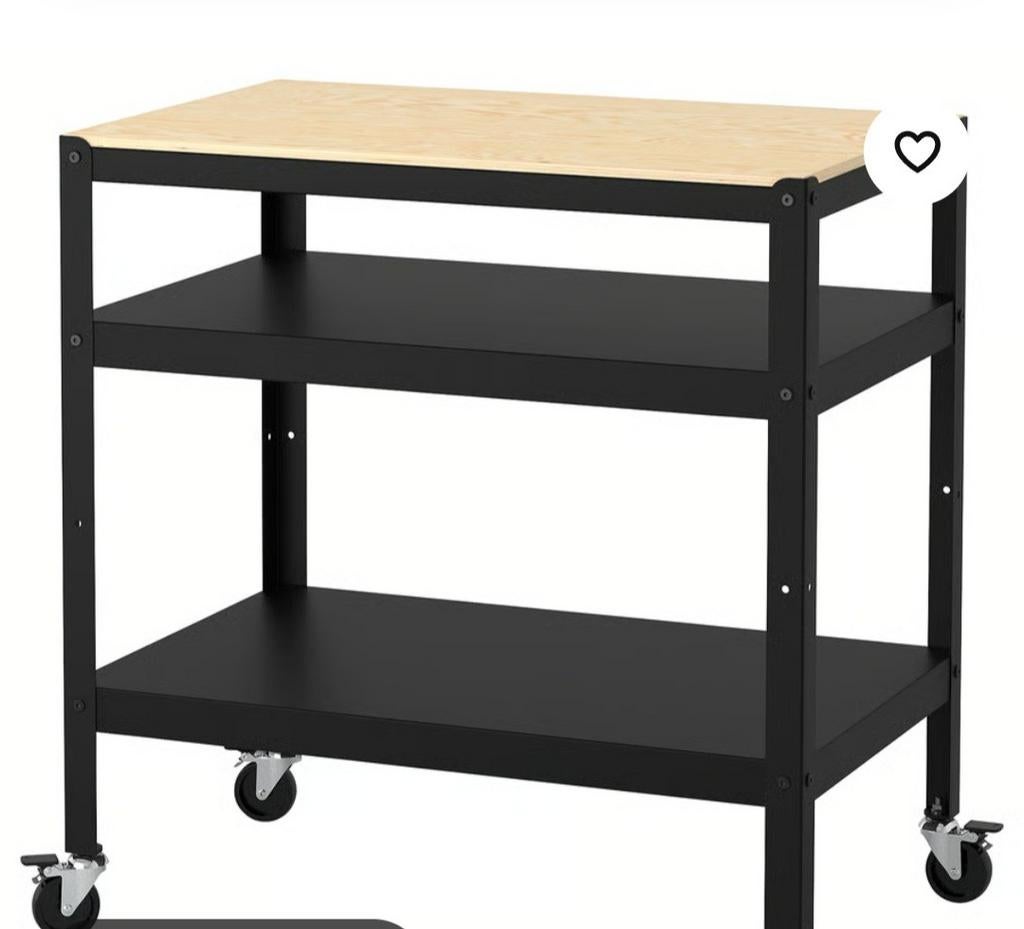 Ikea verrijdbare tafel, Ophalen of Verzenden, Zo goed als nieuw, 70 tot 120 cm