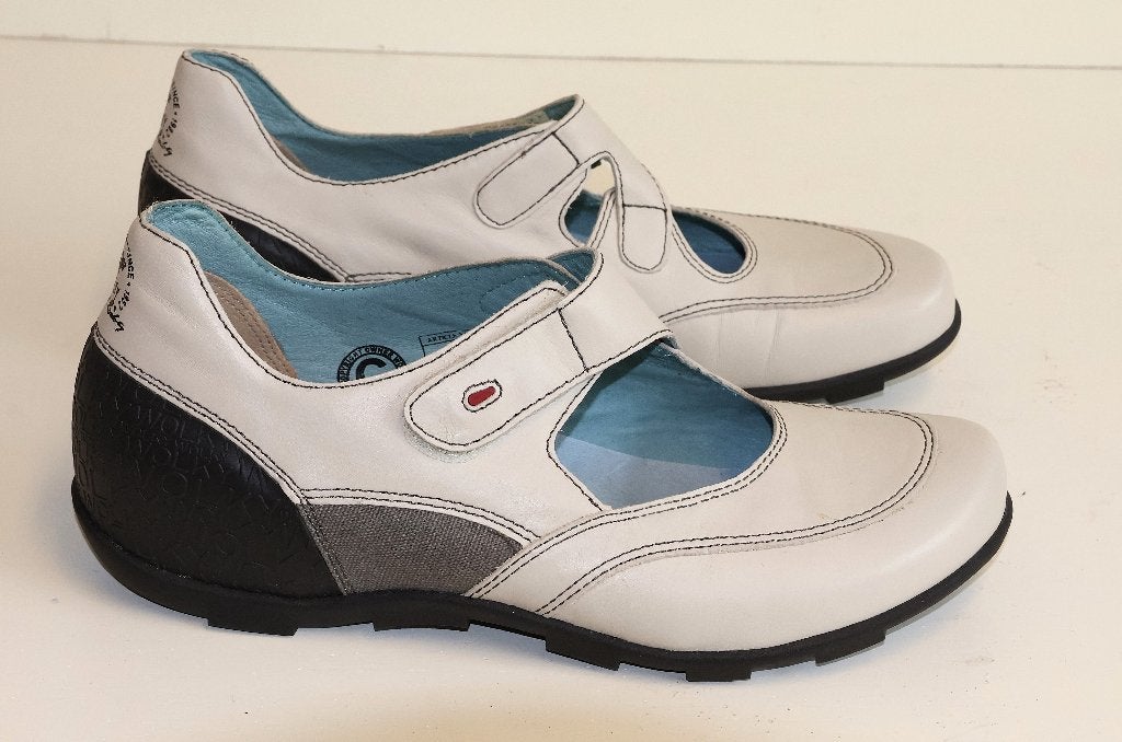 Wolky bandschoen/instapper maat 40, Kleding | Dames, Wolky, Ophalen of Verzenden, Zo goed als nieuw, Wit