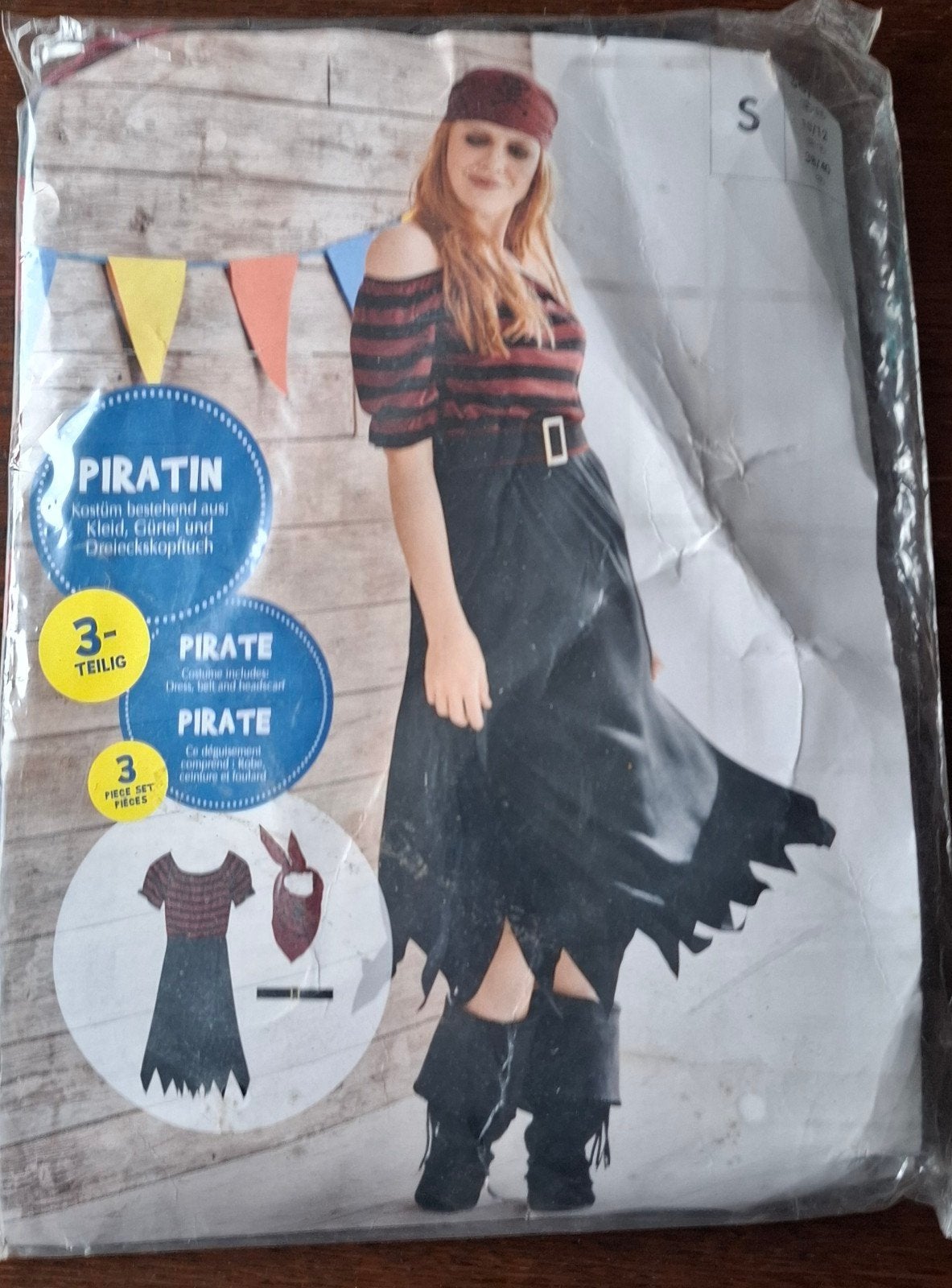 partij 10 stuks Piratenkostuum dames - Maat S (36/38)
