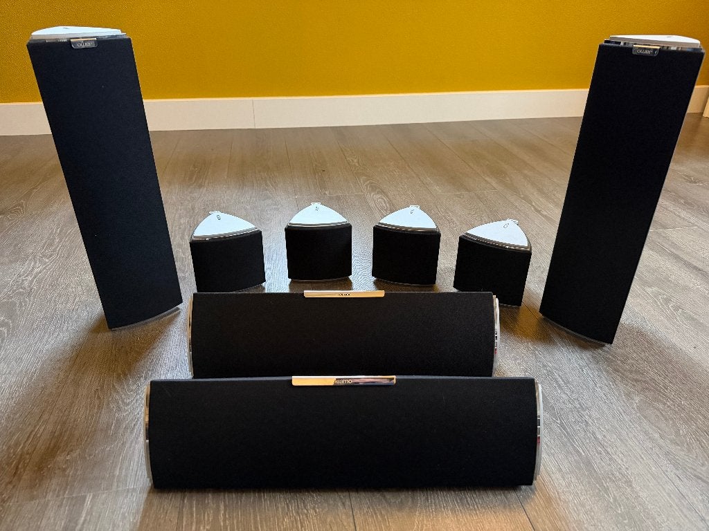 Jamo A400 speakerset voor Dolby Atmos upgrade, 7.1-systeem, 70 watt of meer, Zo goed als nieuw, Overige spelers