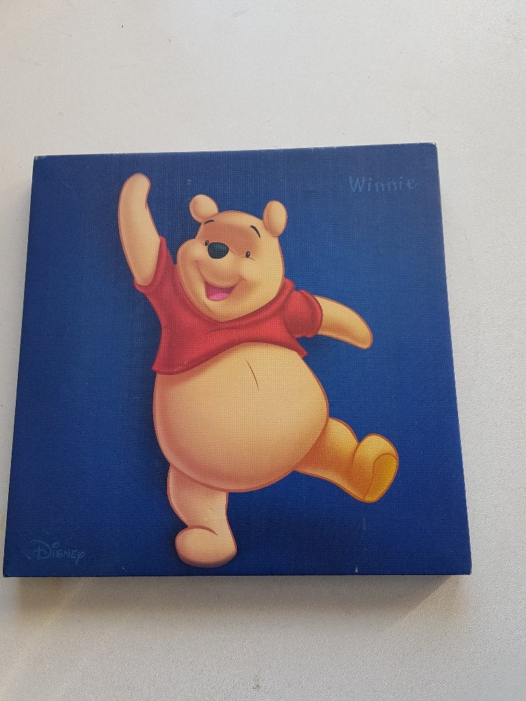 winnie the pooh schilderijtje, Ophalen of Verzenden, Zo goed als nieuw, Wanddecoratie