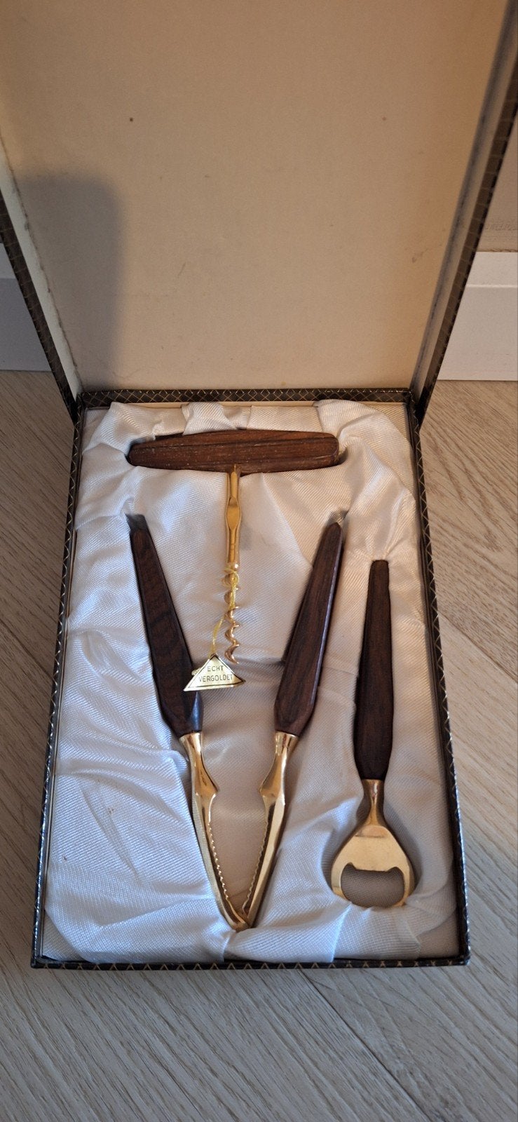 Antieke 3-delige bar set met kurkentrekker en notenkraker, Ophalen of Verzenden