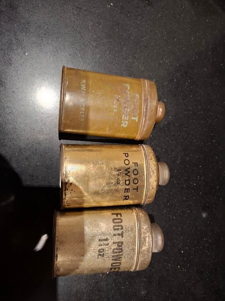 Lotje ww2 foot powder, Verzamelen, Ophalen of Verzenden, Amerika